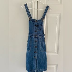 BDG Urban Outfitters denim overall midi dress
